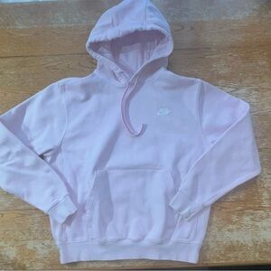 Nike Sportswear Club Fleece Pullover Hoodie. Light Pink Size Medium